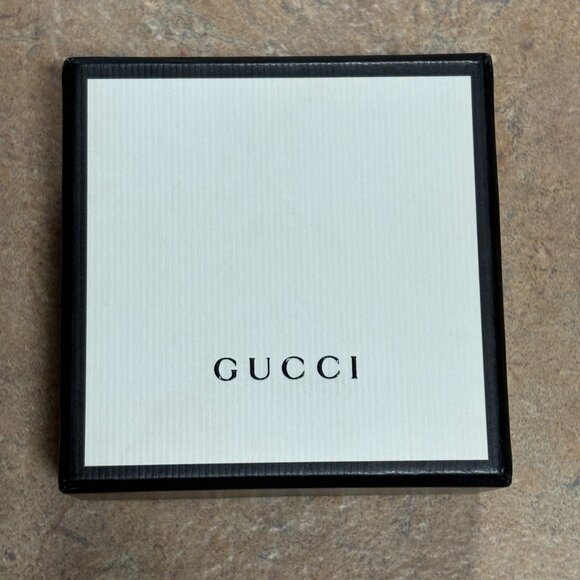 Authentic Box & Gucci Pendant Necklace Upcycled Unbranded 16" Gold Plated Chain - Picture 8 of 11